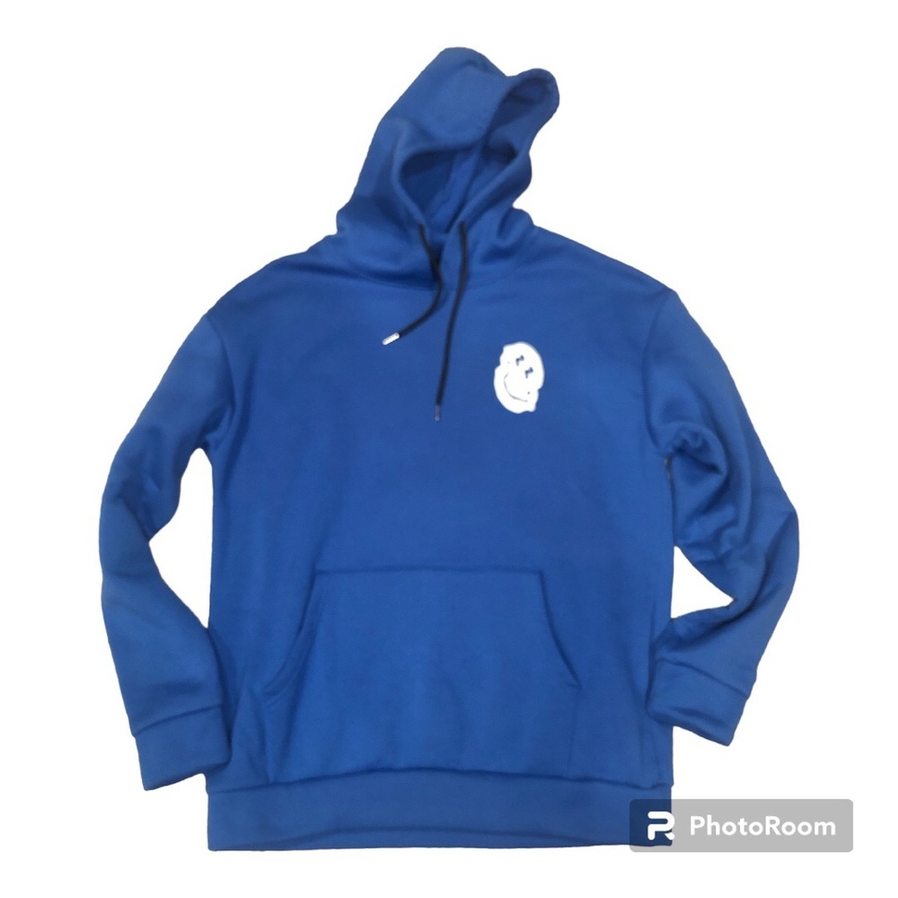 ROMWE Timer Smiley Face Hoodie-size Large